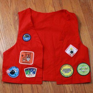 Vintage Handmade 1990s RI Based Cub Scout Vest w/ Patches